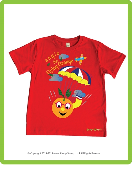 Picture of "Angie the Flying Orange", Girls T-Shirt, 8~12y