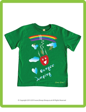 Picture of "Michael the Bungee Jumping Apple", Boys T-Shirt, 3~8y